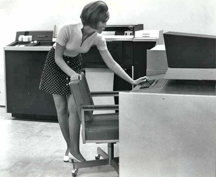 Mini Skirts and Vintage Computers: A Glimpse Into 1970s Office Life