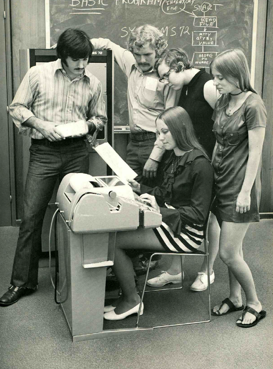Mini Skirts and Vintage Computers: A Glimpse Into 1970s Office Life