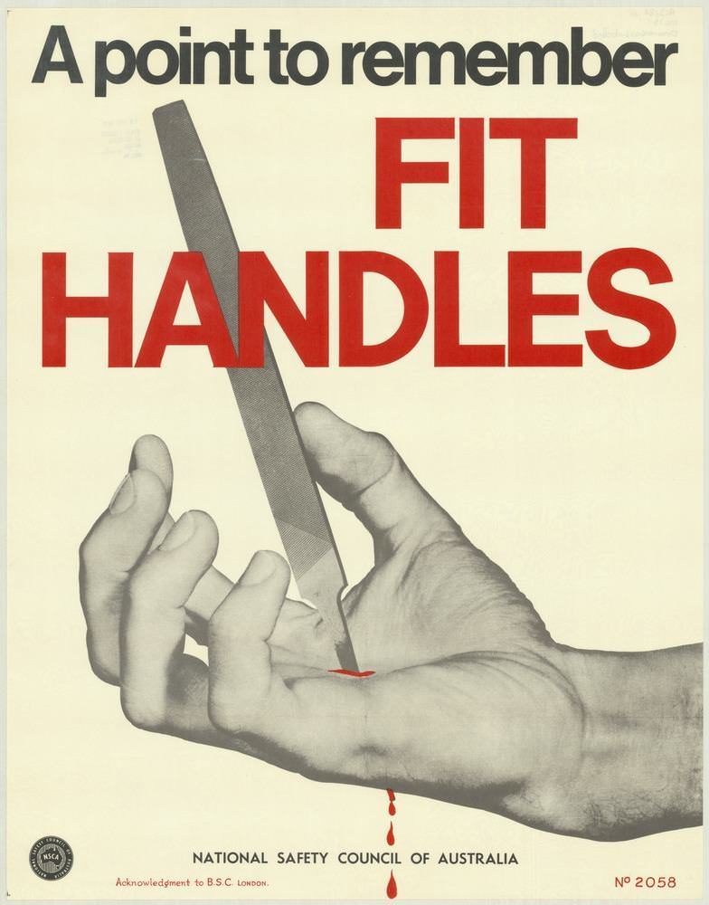 National Safety Council of Australia Posters from the 1970s: Visual Messages for Keeping People Safe and Well