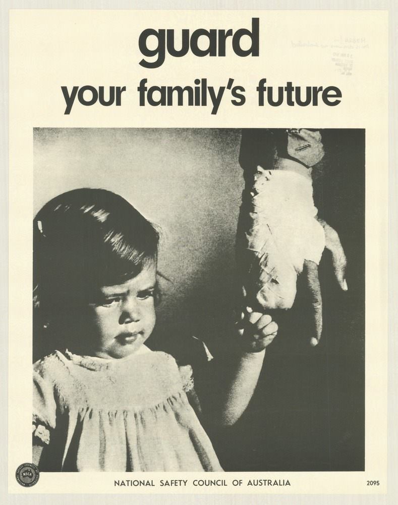 National Safety Council of Australia Posters from the 1970s: Visual Messages for Keeping People Safe and Well