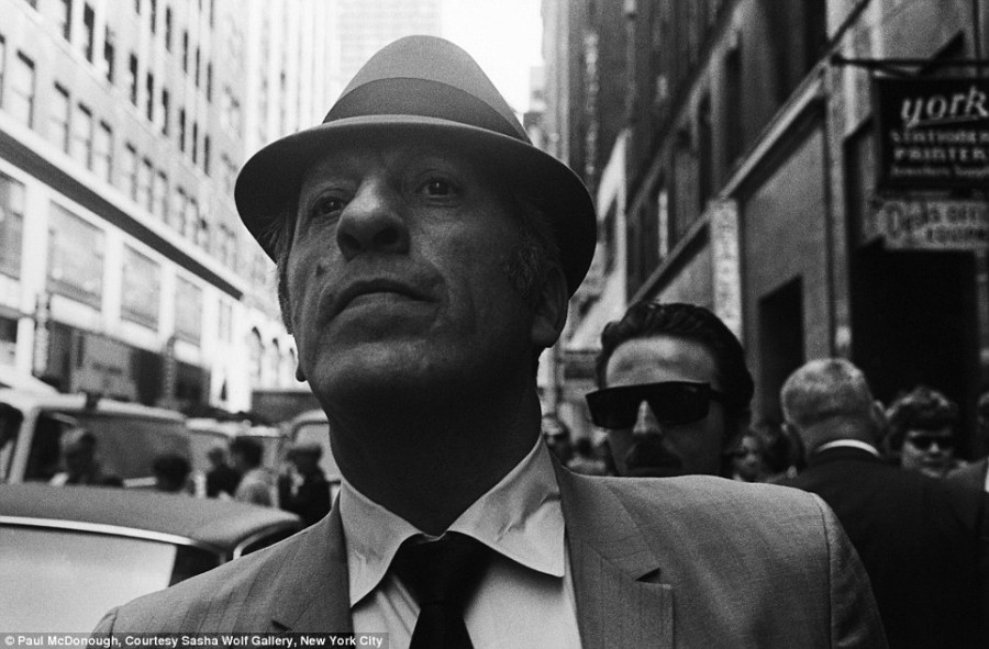 Portrait of a Man in Hat, NYC, 1969