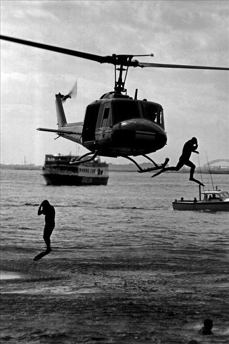Police divers, 1979.