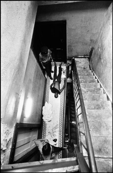 The death of a drug overdose in Harlem, 1972.