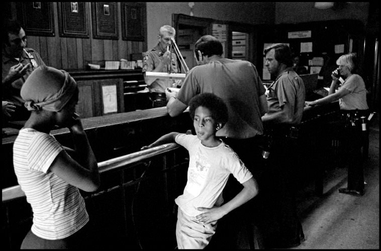 A boy came to the police station and said he was left home alone, 1972.