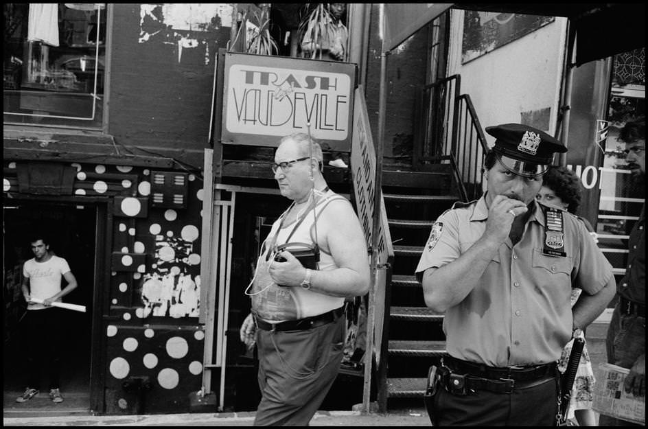 Much of the work of the patrol is to just stand and watch, 1978.