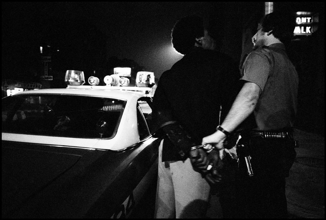 The suspect resisted arrest, 1978.