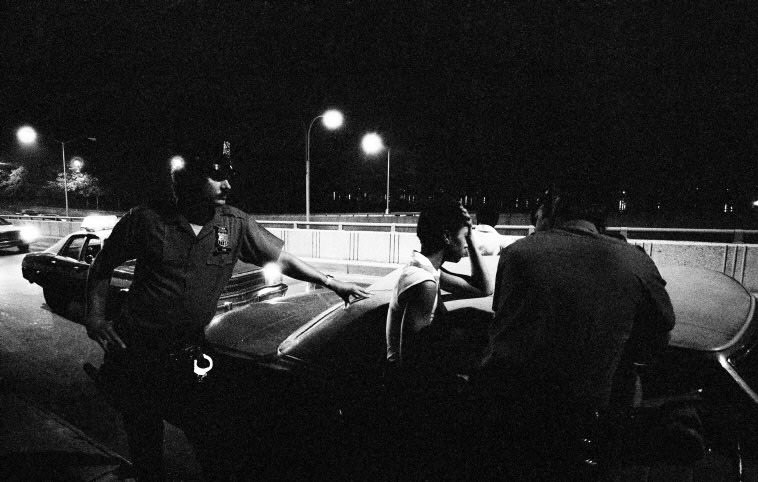 A young man says a police officer as he crashed the car, 1979.