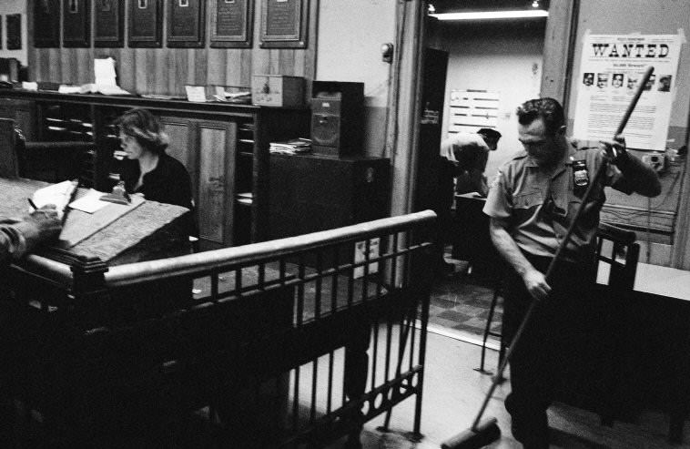 The lull in the police station, 1979.