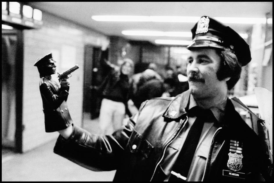 Night at the police station, 1979.