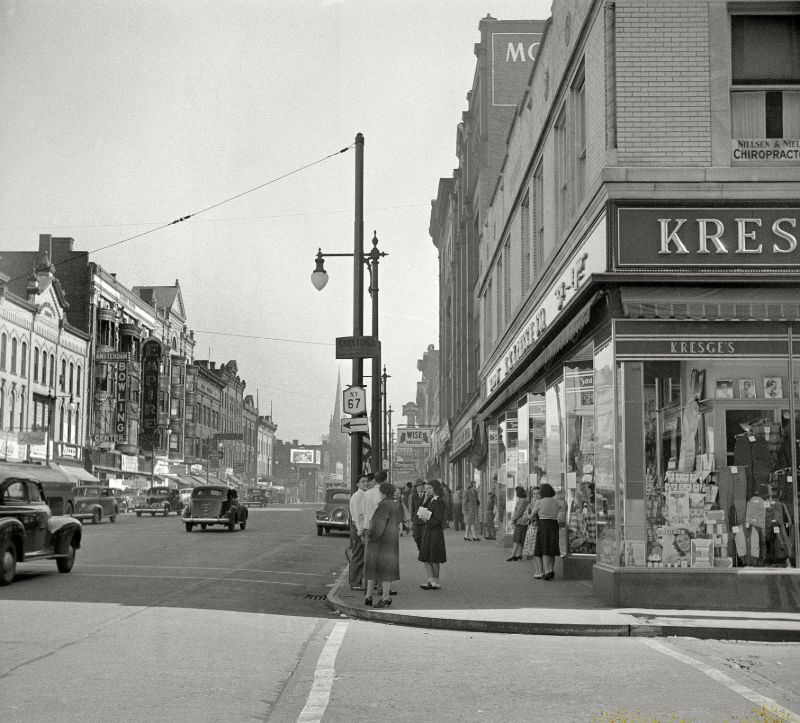Street in Amsterdam, New York, 1941.