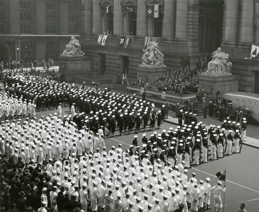 Coast Guard marks Maritime Day in New York, May 22, 1945.