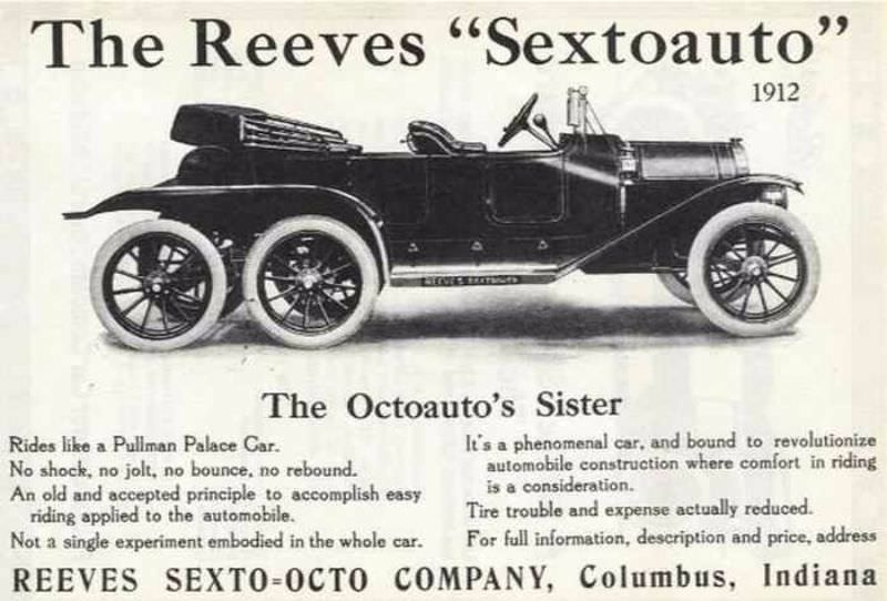 Driving on Eight Wheels? Discovering the Reeves Octo-Auto and Sexto-Auto, Unusual Cars from the Early 1900s