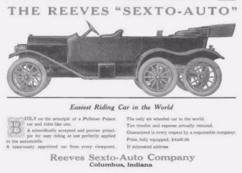 Driving on Eight Wheels? Discovering the Reeves Octo-Auto and Sexto-Auto, Unusual Cars from the Early 1900s