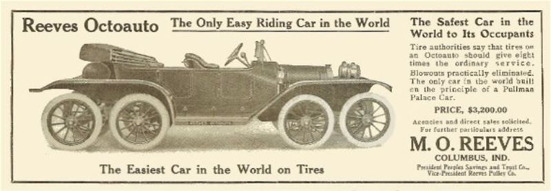 Driving on Eight Wheels? Discovering the Reeves Octo-Auto and Sexto-Auto, Unusual Cars from the Early 1900s