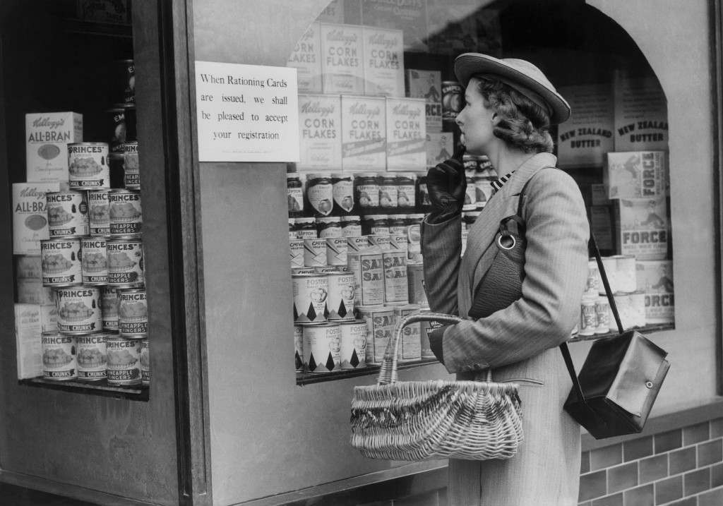 It is not certain that rationing is to be brought for some foodstuffs, rationing is a preventative of shortage, 1939.