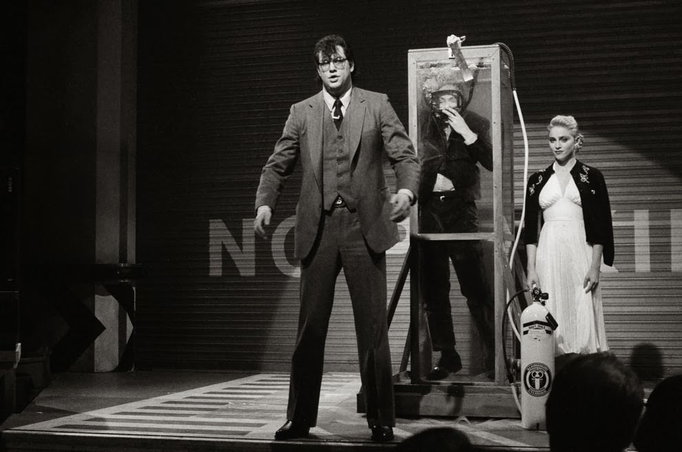 Working as an assistant to Penn & Teller, during the duos guest performance.