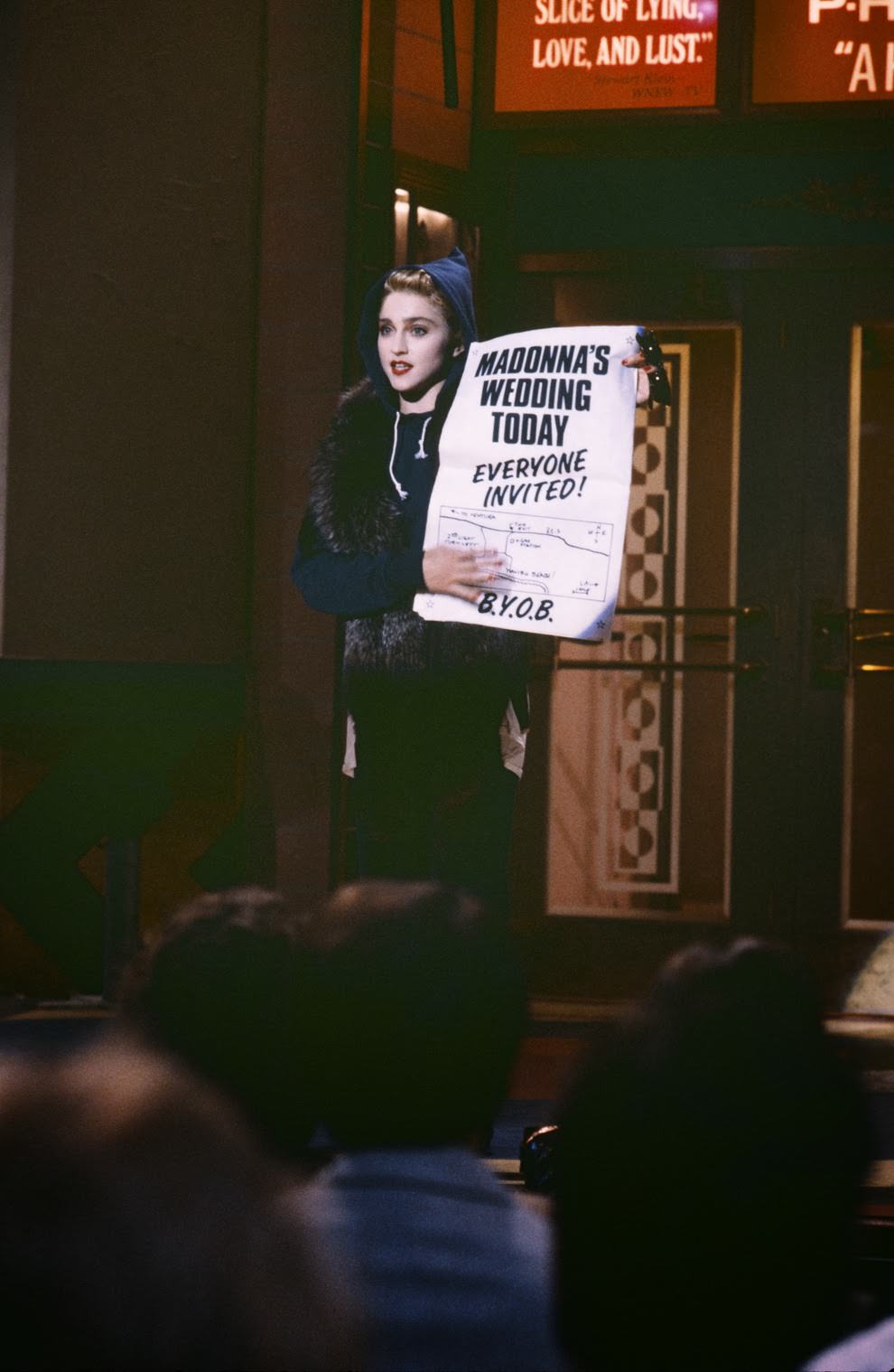 During the opening monologue she poked fun at her recent wedding to Sean Penn.