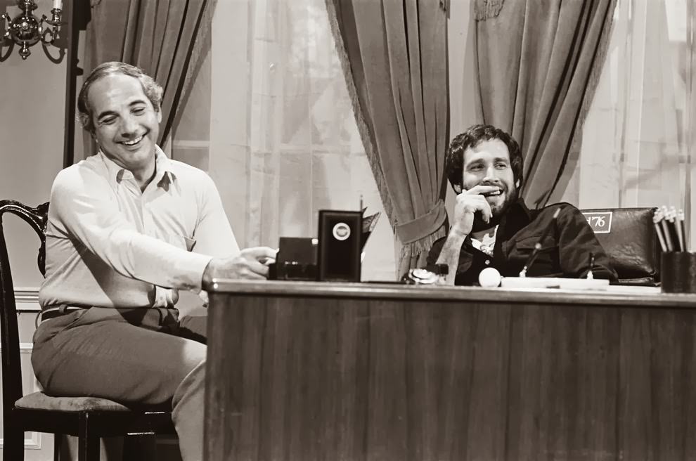Ron Nessen and Chevy Chase