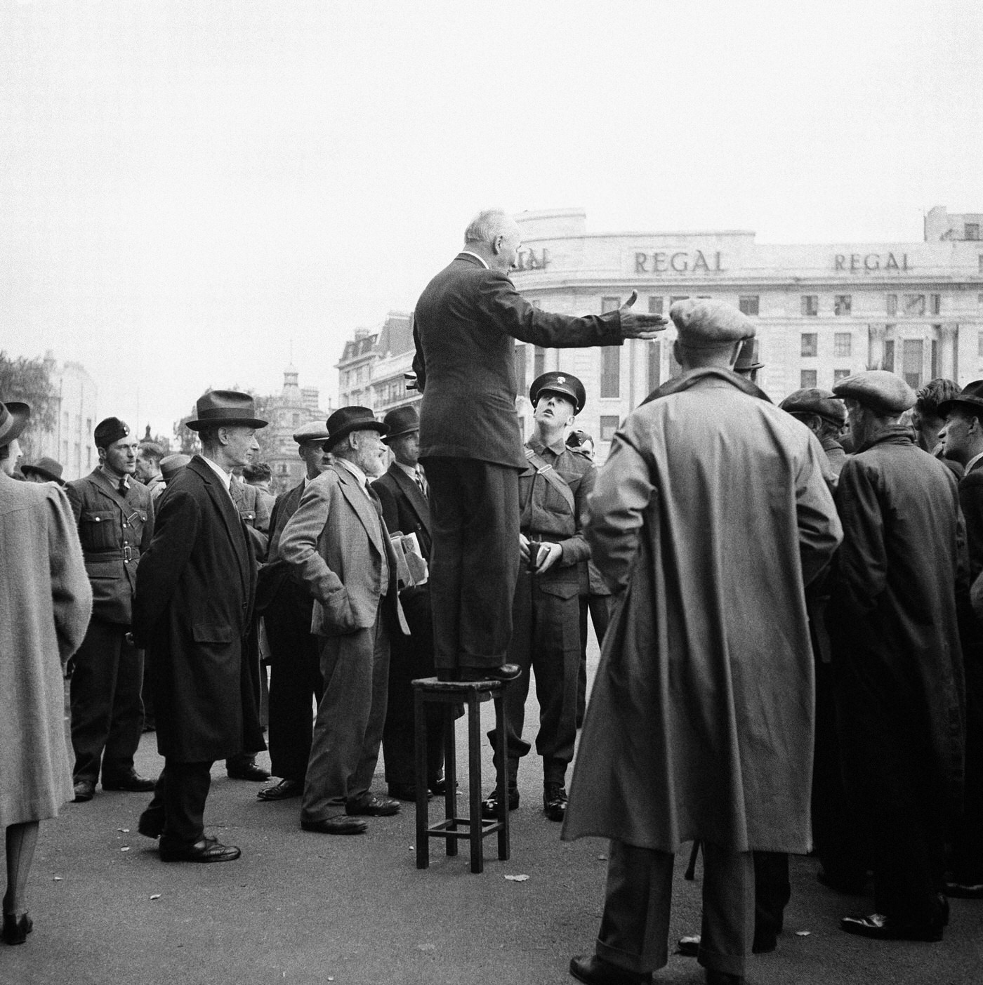 A mass meeting for 'Aid to Russia' in Hyde Park, 1941.