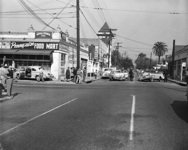 Accident at Union and 23rd streets, 1955