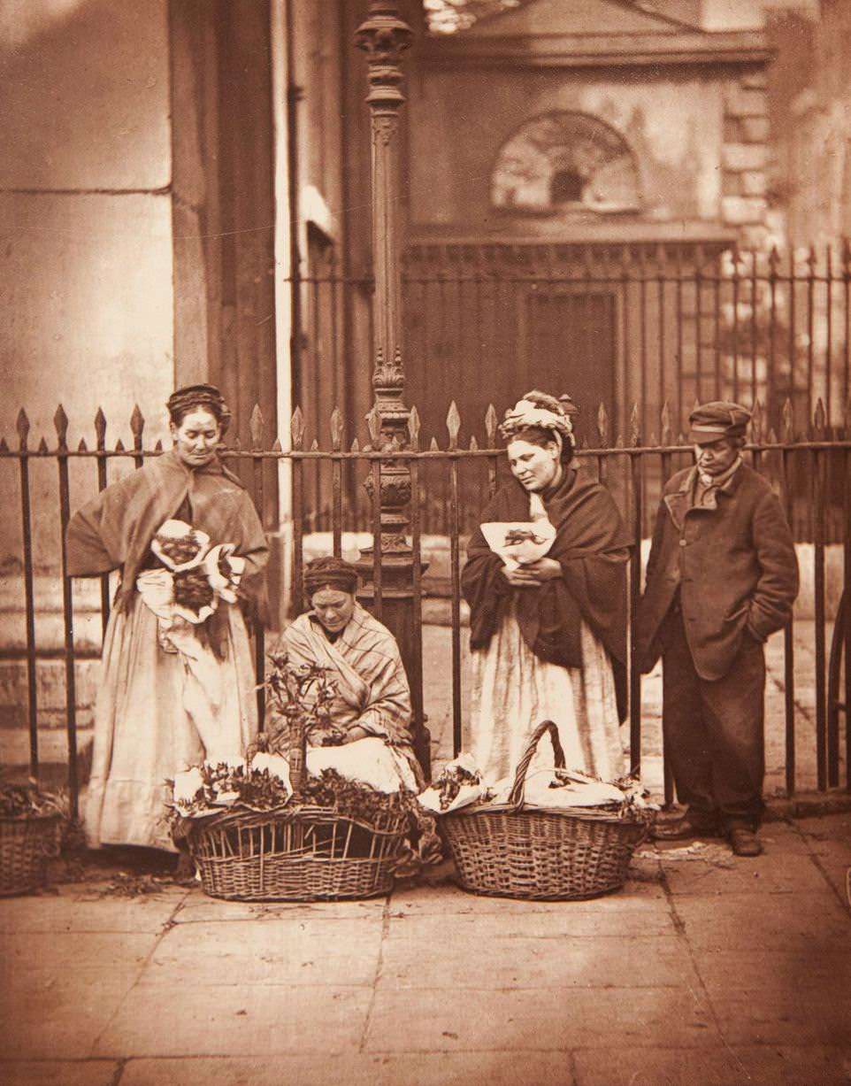Covent Garden flower women.