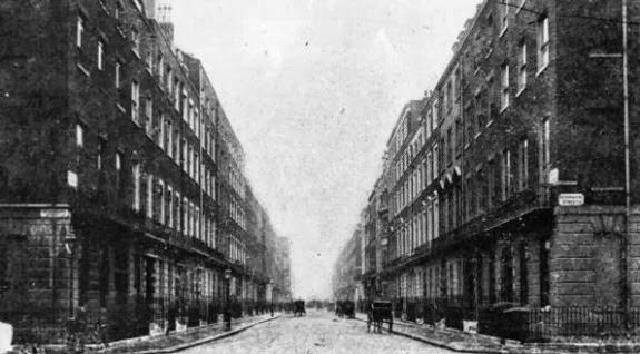 London's Harley Street, where many doctors maintain offices, 1890.