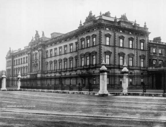 Buckingham Palace, London, before its present facade, 1888.