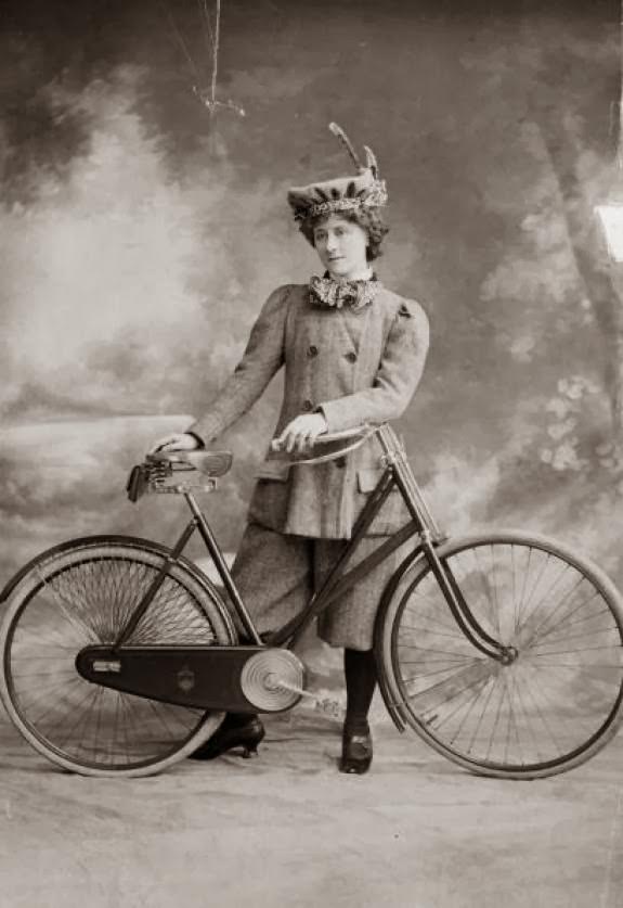 Miss A. Hughes in 'A Professor's Love Story', reflecting Victorian women's fashion, 1898.