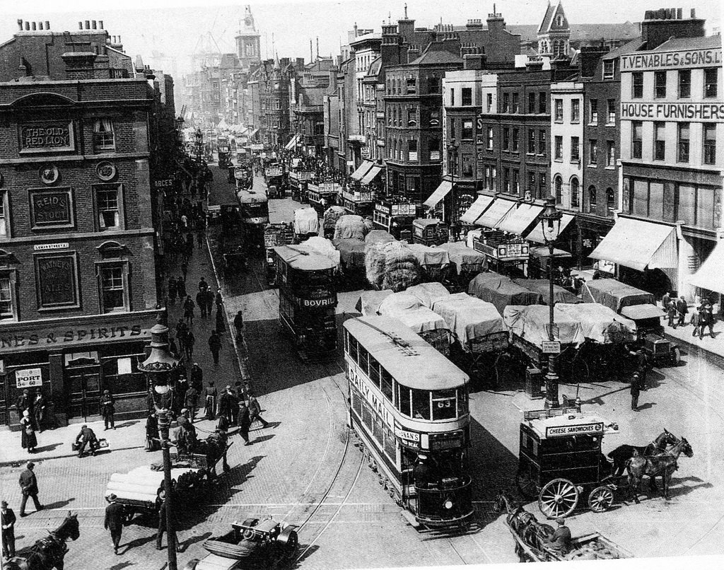 Haymarket on Whitechapel High Street.