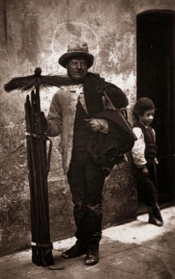 A "Temperance Sweep" and a boy, from 'Street Life in London', 1877.