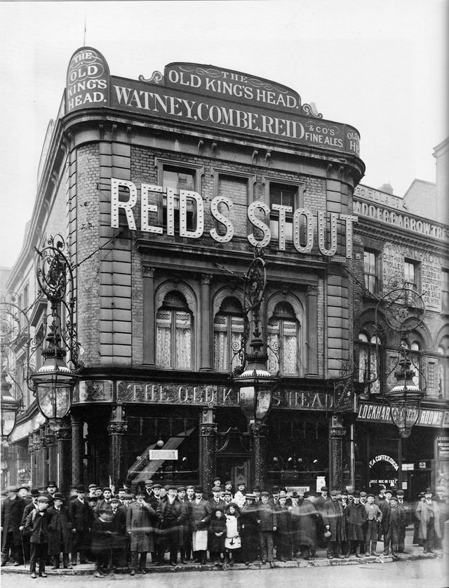 The Old King's Head at Euston and Hampstead Roads in St. Pancras.