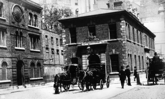 Scotland Yard and the Public Carriage Office, London, 1875.