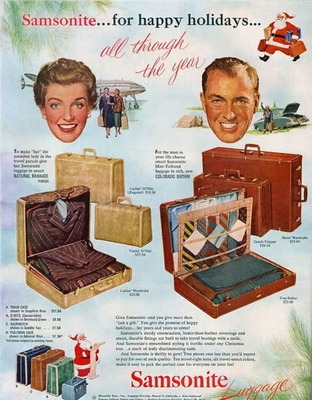 Vintage Christmas Ads from the 1950s: Selling the Season of Family, Gifts, and Mid-Century Prosperity