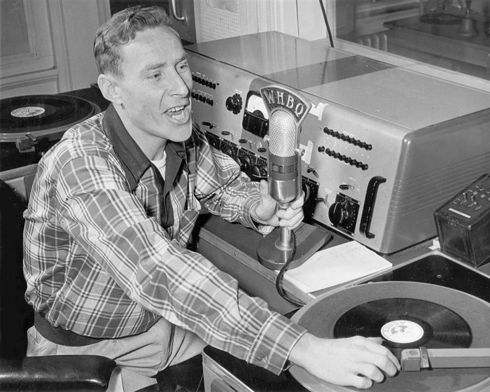 Dewey Phillips, a legendary disc jockey, 1950s.