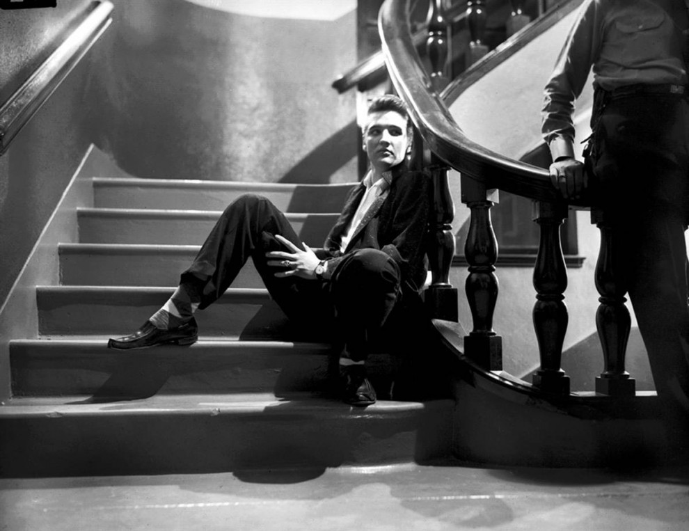 Elvis at Ellis Auditorium in Memphis, 1956-1957.