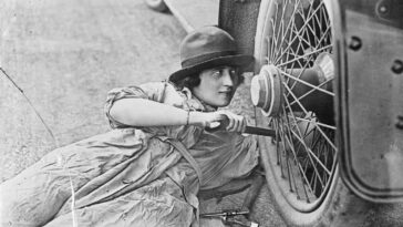 Women Repairing Cars early 1900s