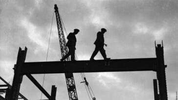 Workers High in Air