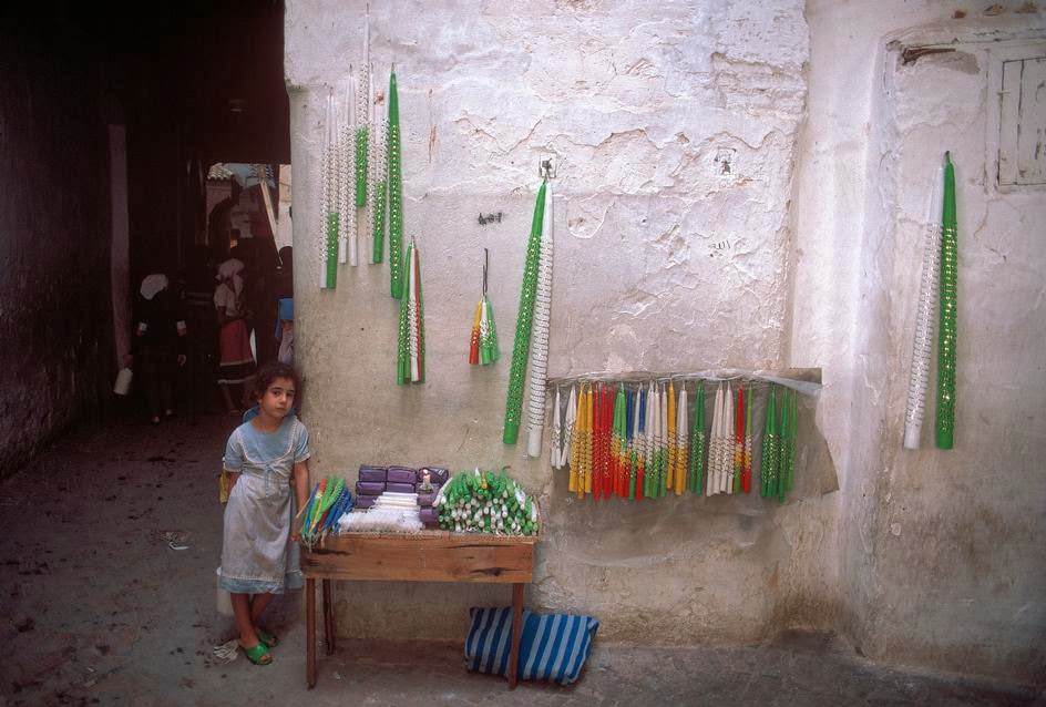 Candles vendor, 1984.