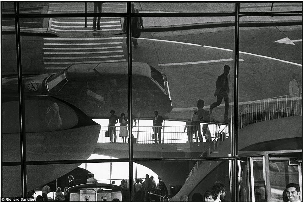 The comings and goings at TWA Terminal at John F Kennedy Airport, 1978.