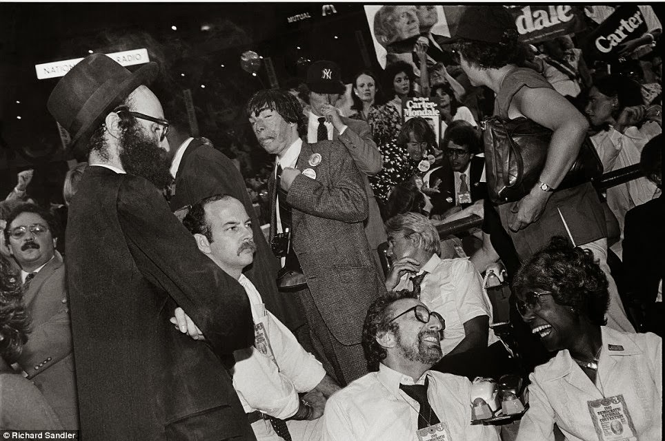 A moment at a political convention for Jimmy Carter and Walter Mondale, 1980.