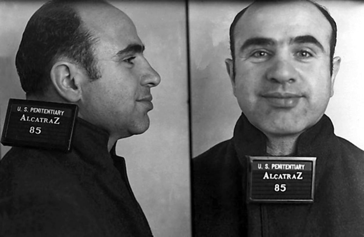 Capone was transferred to maximum-security Alcatraz in San Francisco after serving time in U.S. Penitentiary in Atlanta.