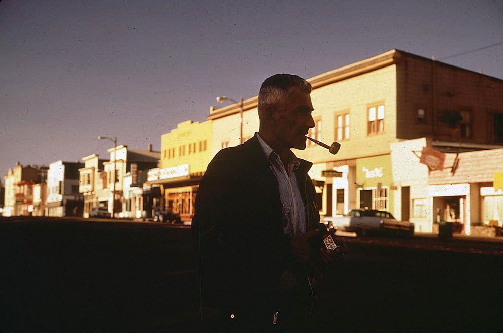 Storefronts in Northern California, 1972.