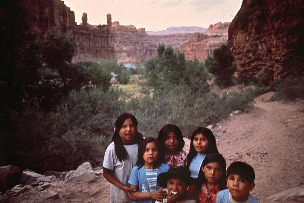 Havasupai children, Arizona, 1972.