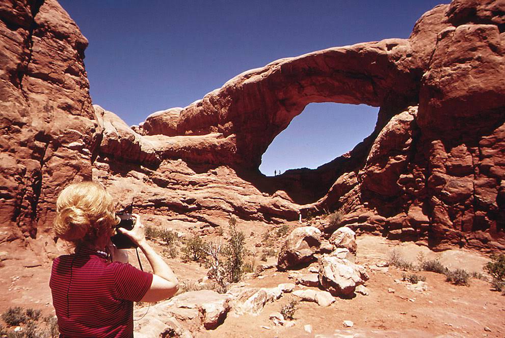 North Window Arch, Arches National Park, eastern Utah, 1972.