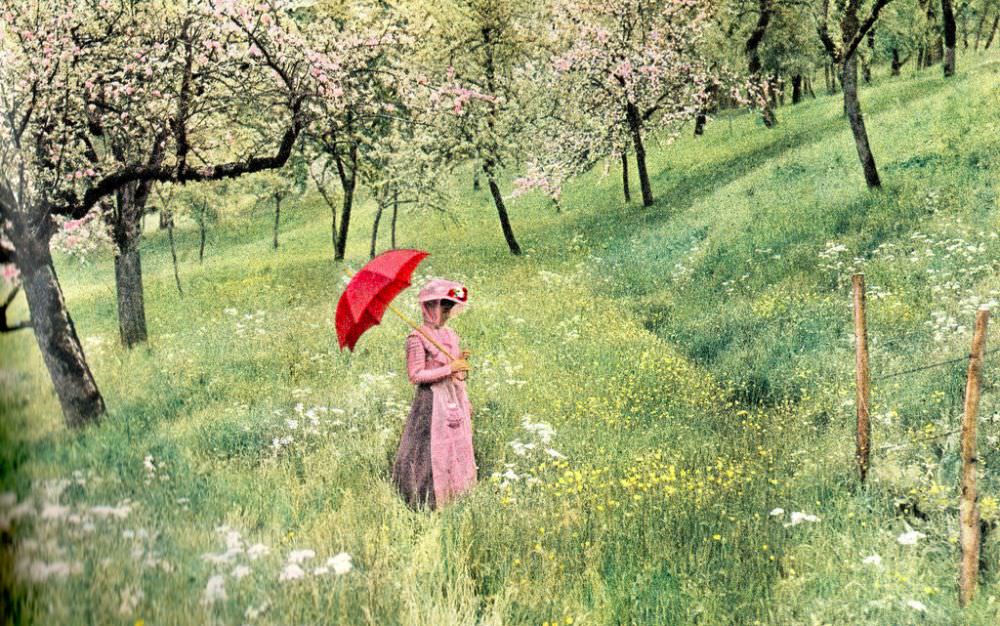 Among the first colored pictures ever taken by Louis Lumière, 1907