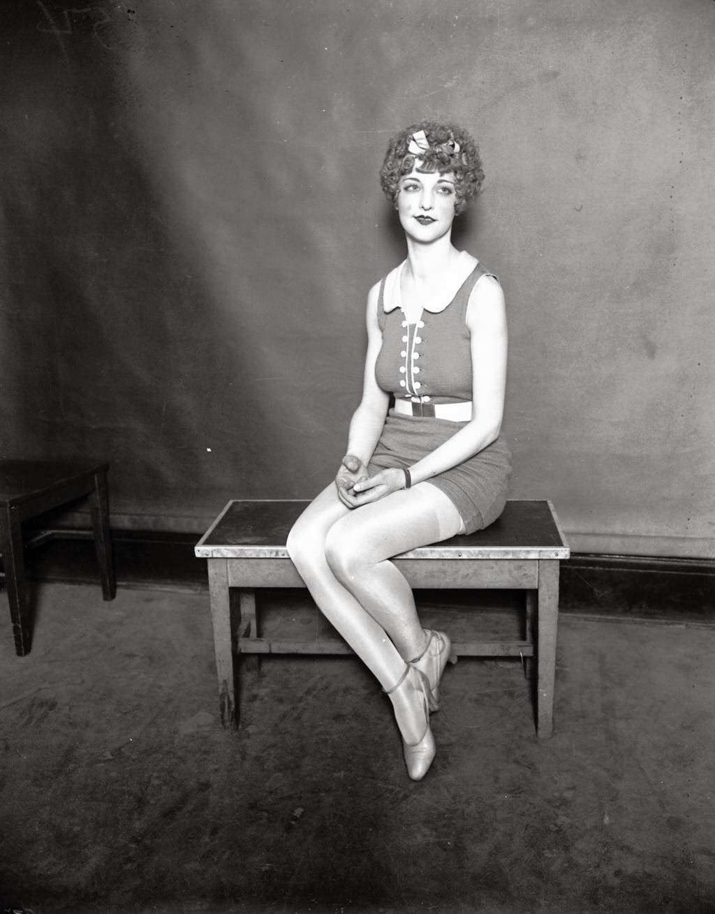 Maebelle Soller at the Miss Chicago contest, 1926.
