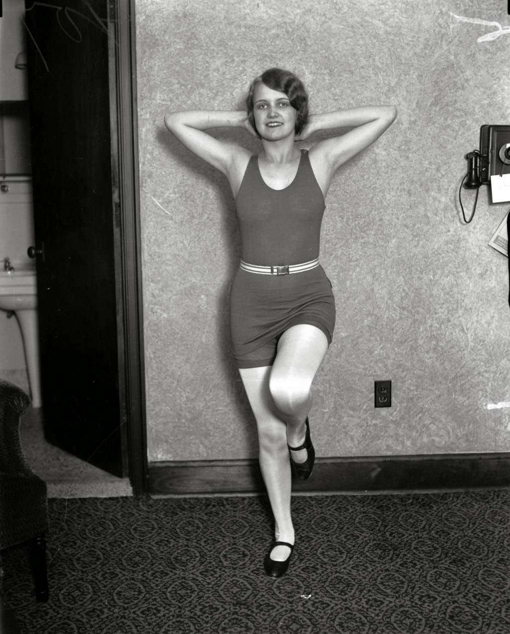 Miss America Lois Delander, 16, won the Miss Illinois contest and went on to compete in Atlantic City for the Miss America title, 1927.