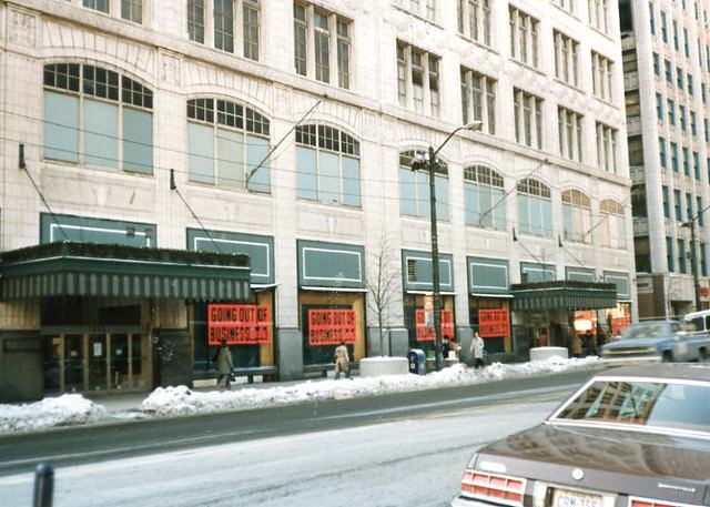 Halle's department store, 1982.