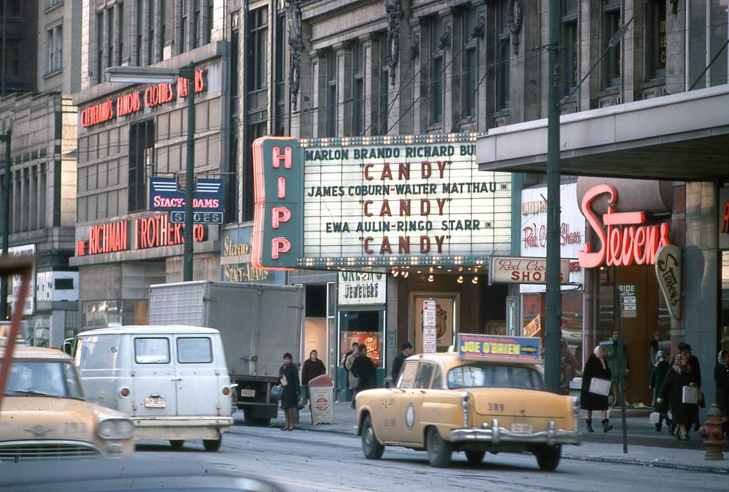 Hippodrome theatre in Cleveland, Ohio, 1969.