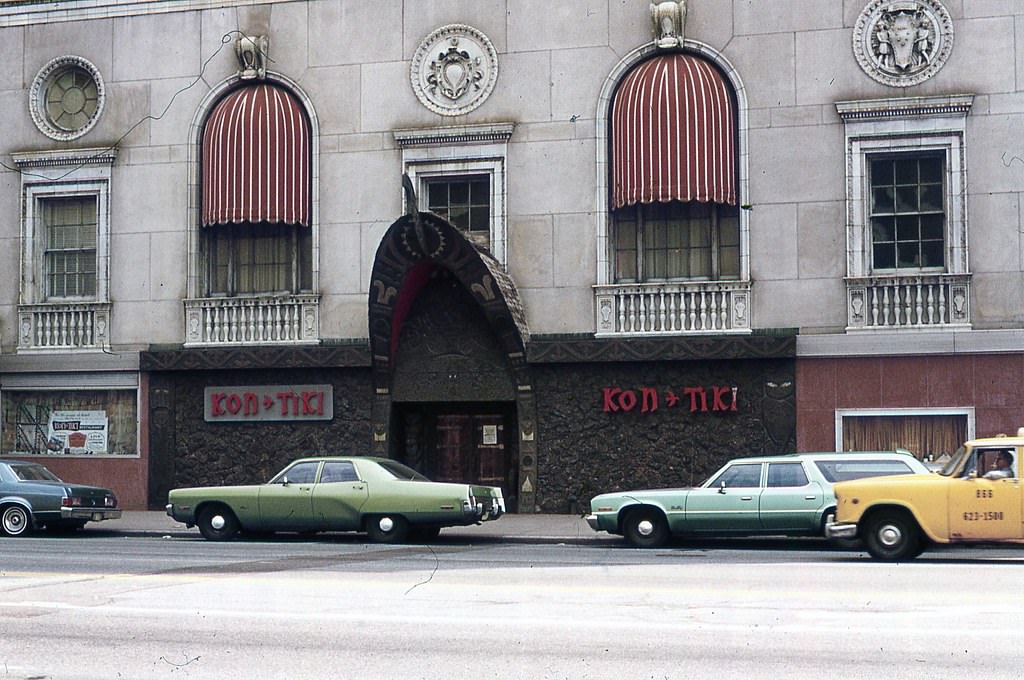 Kontiki restaurant in Cleveland, Ohio, 1976.